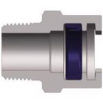 Steel Dix-Lock™ N-Series Bowes Interchange Male Thread Coupler